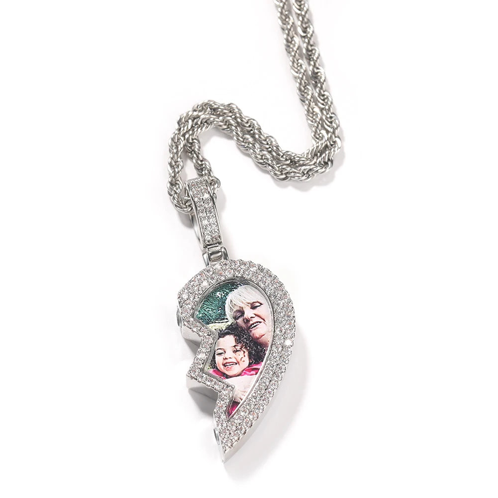 Broken Heart Picture Pendant - Drip lordss