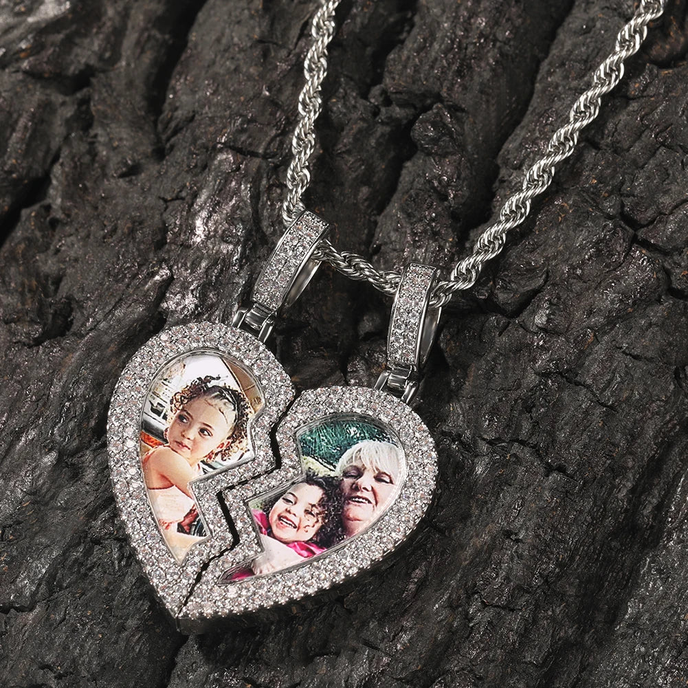 Broken Heart Picture Pendant - Drip lordss