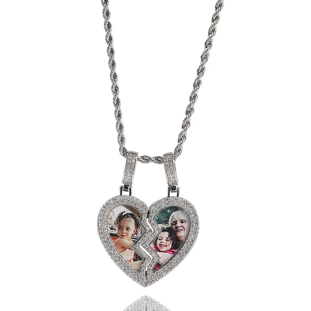 Broken Heart Picture Pendant - Drip lordss