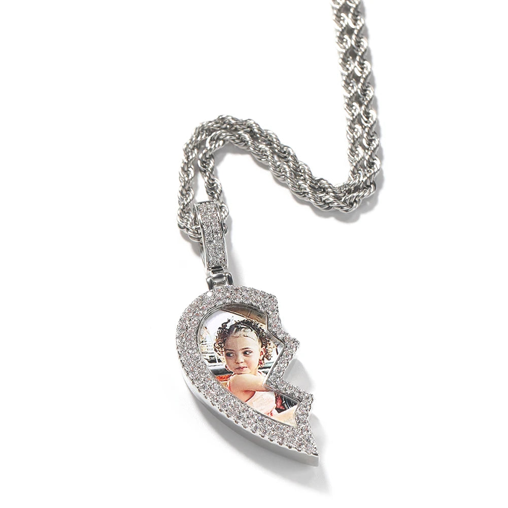 Broken Heart Picture Pendant - Drip lordss