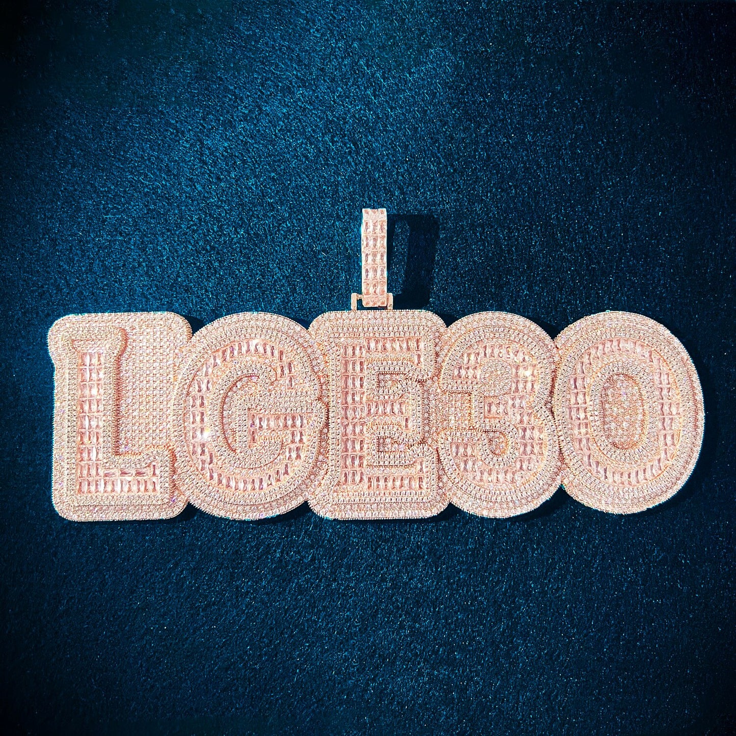 Custom Big Letter Pendant - Drip lordss