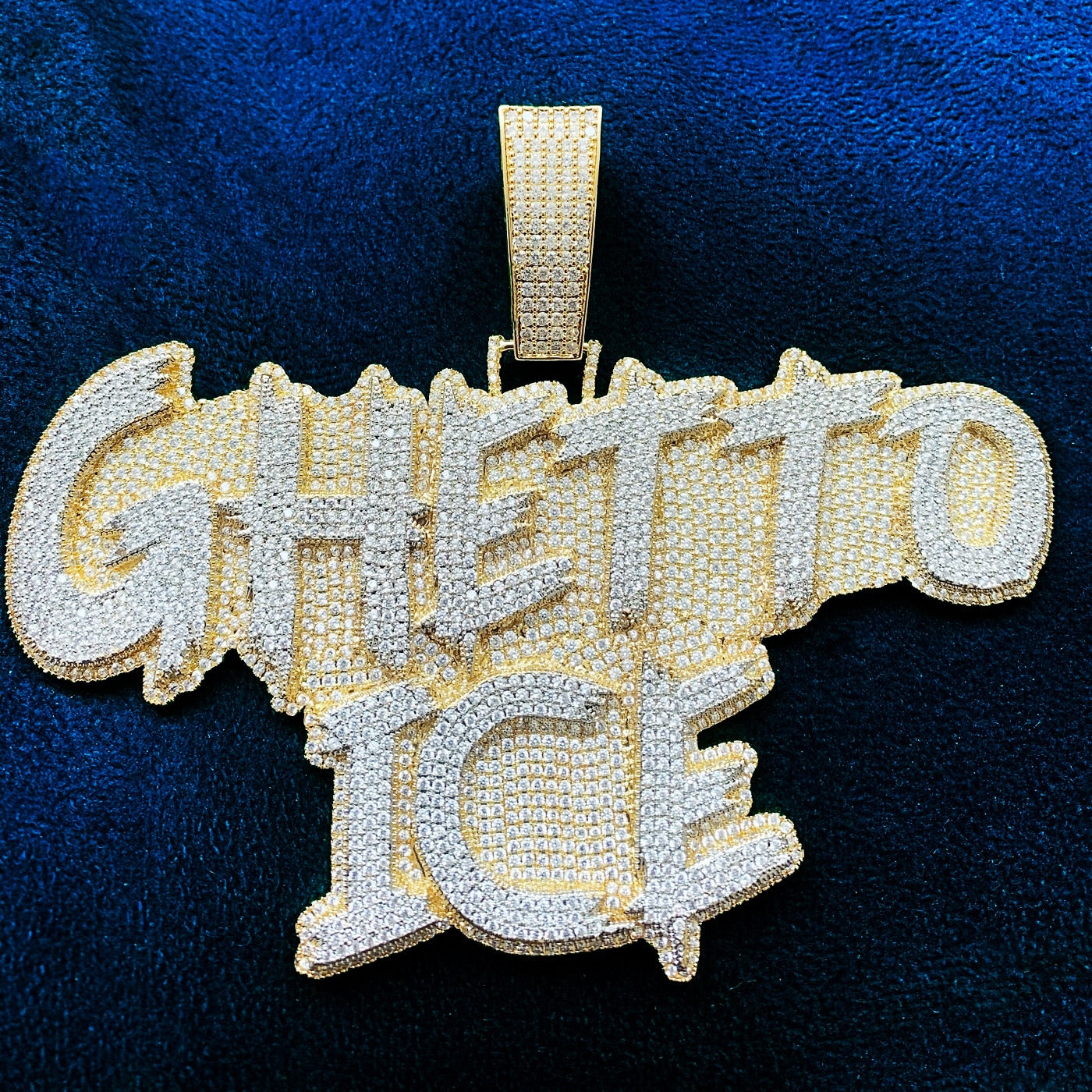 Custom Brush Script Letter Name Pendant - Drip lordss