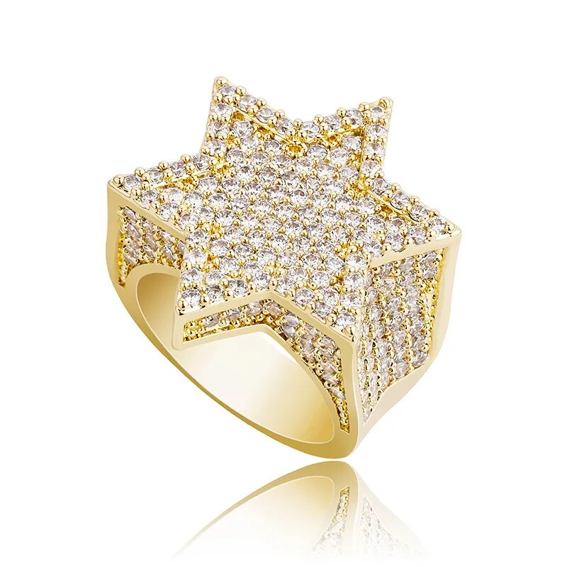 Six Point Star Ring - Drip lordss