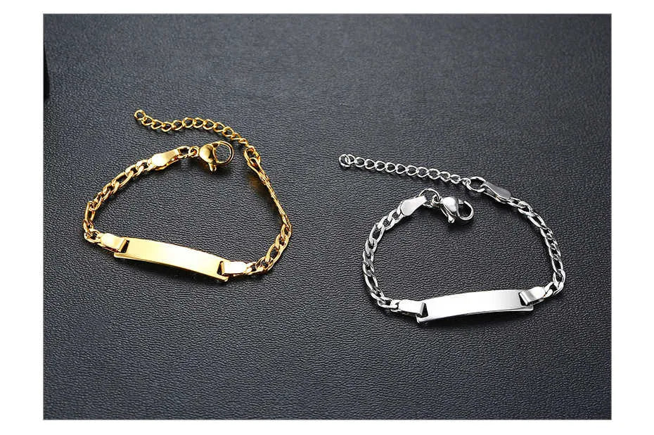 Plain & Engraved Custom Baby Bracelets - Drip lordss