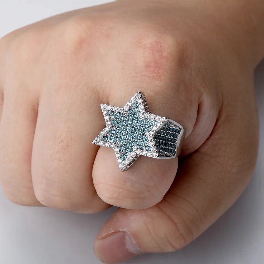 Six Point Star Ring - Drip lordss