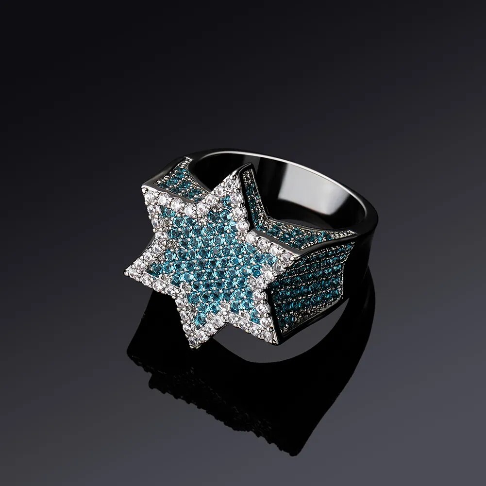 Six Point Star Ring - Drip lordss