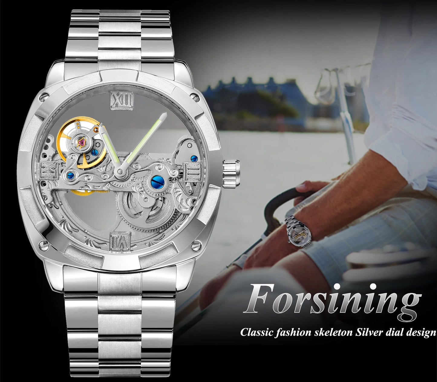 FORSINING Skeleton Watch - Drip lordss