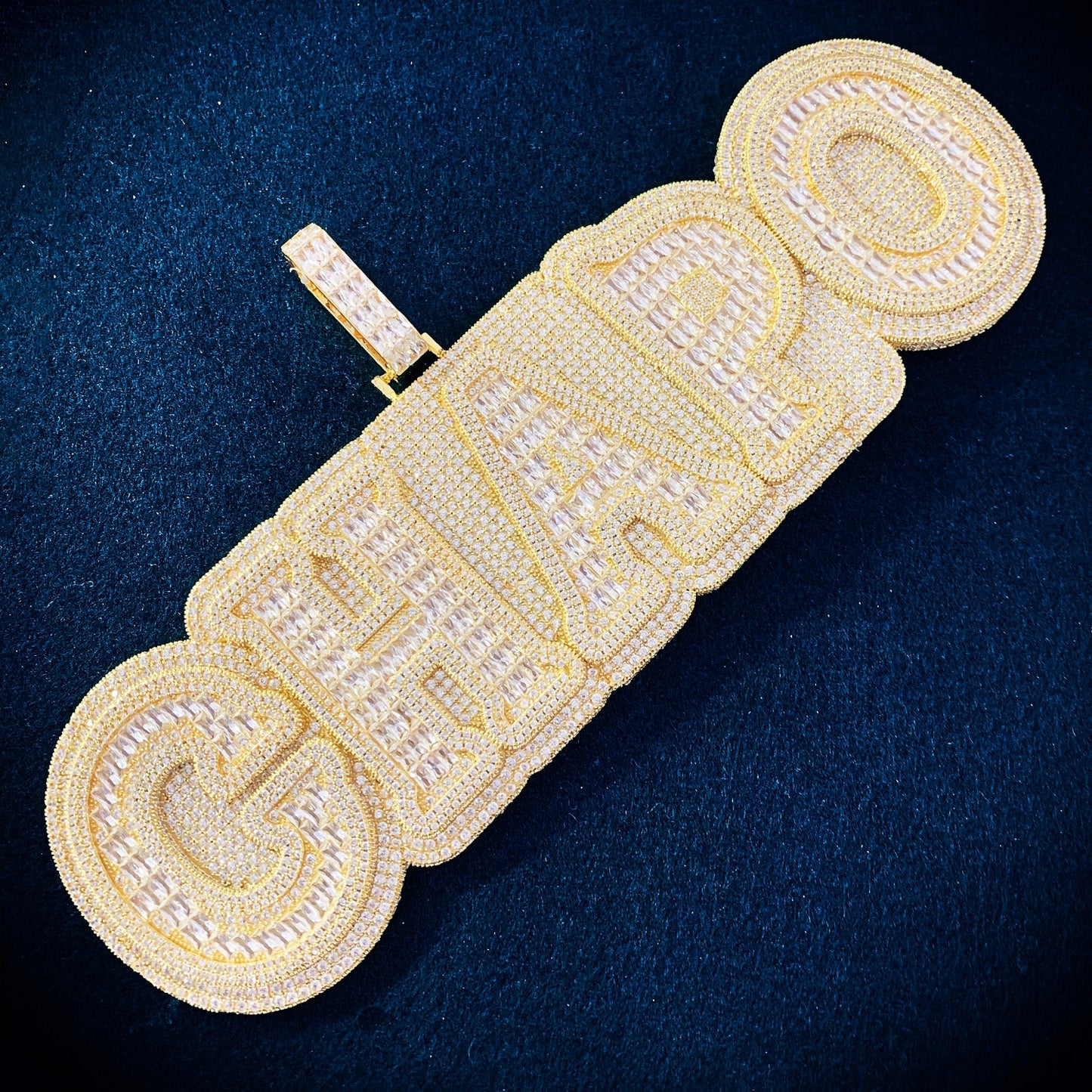 Custom Big Letter Pendant - Drip lordss