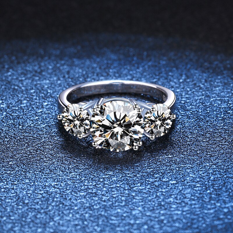 3 Carat Moissanite Engagement Ring - Drip lordss
