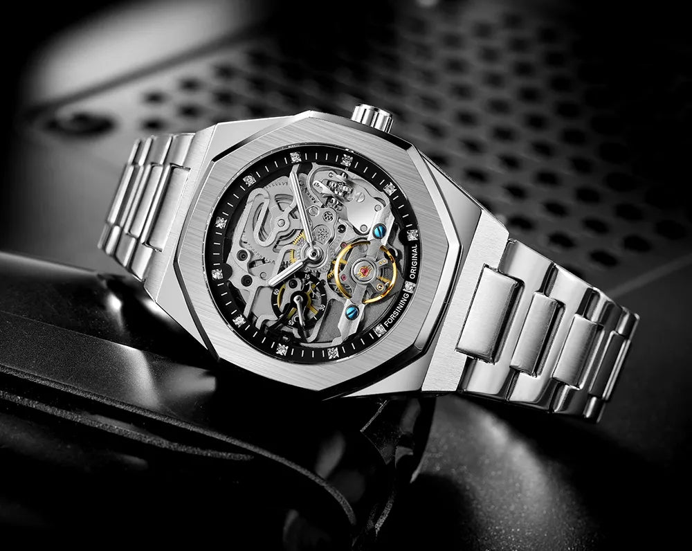 FORSINING Automatic 3D Tourbillon Skeleton Mechanical - Drip lordss