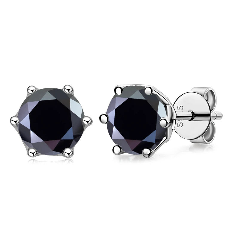 1CT VVS D Color Moissanite Russian Cut Earring Stud - Drip lordss