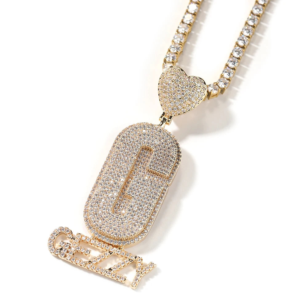 Custom Stacked Names Pendant - Drip lordss