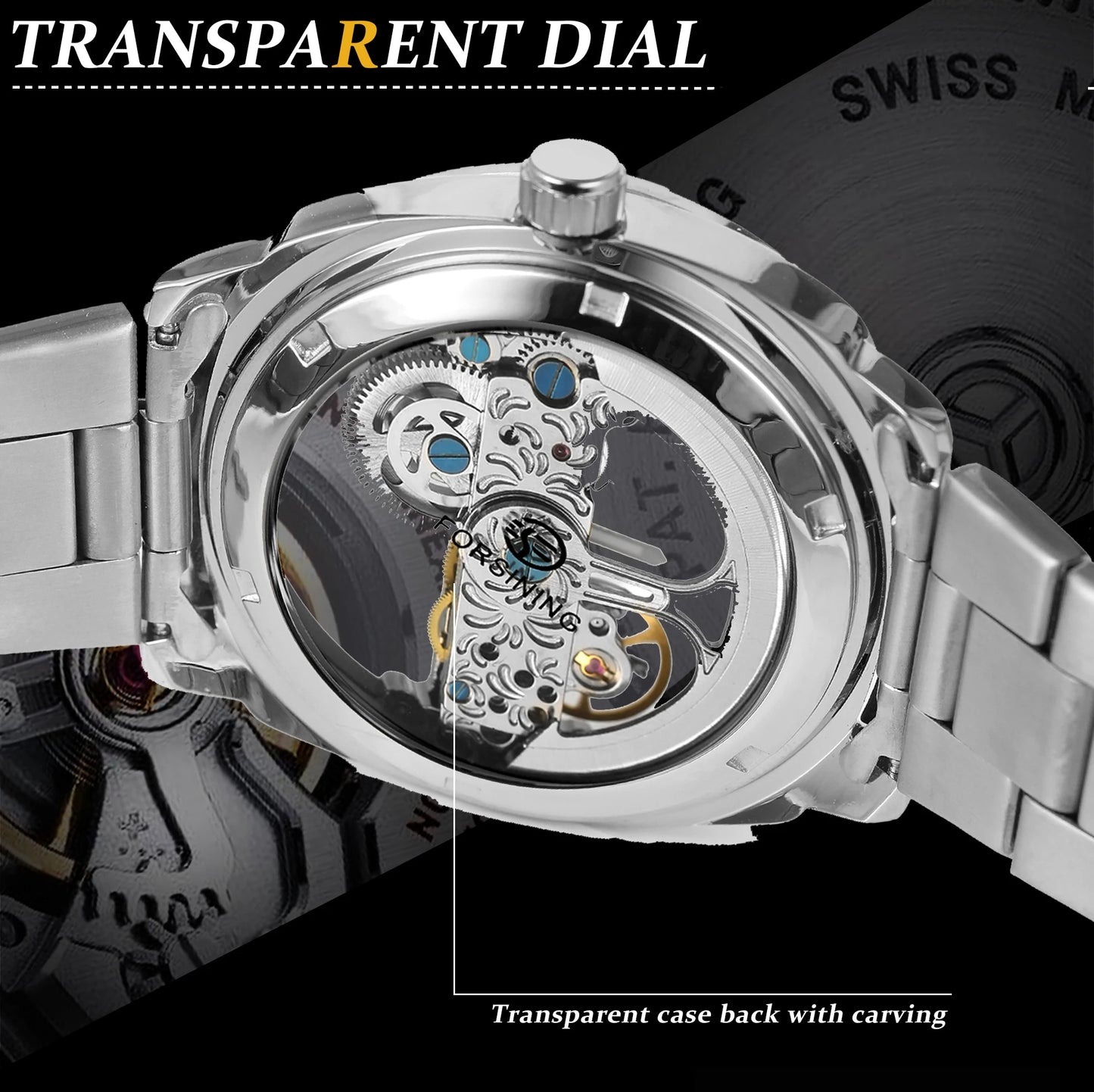 FORSINING Skeleton Watch - Drip lordss