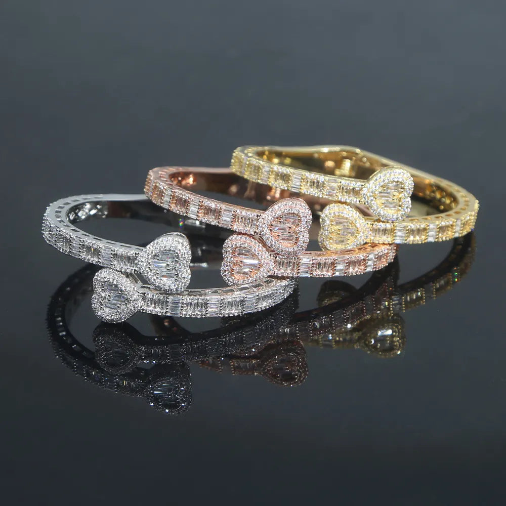 Classic Heart Shaped Bangles - Drip lordss