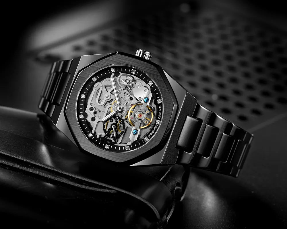 FORSINING Automatic 3D Tourbillon Skeleton Mechanical - Drip lordss