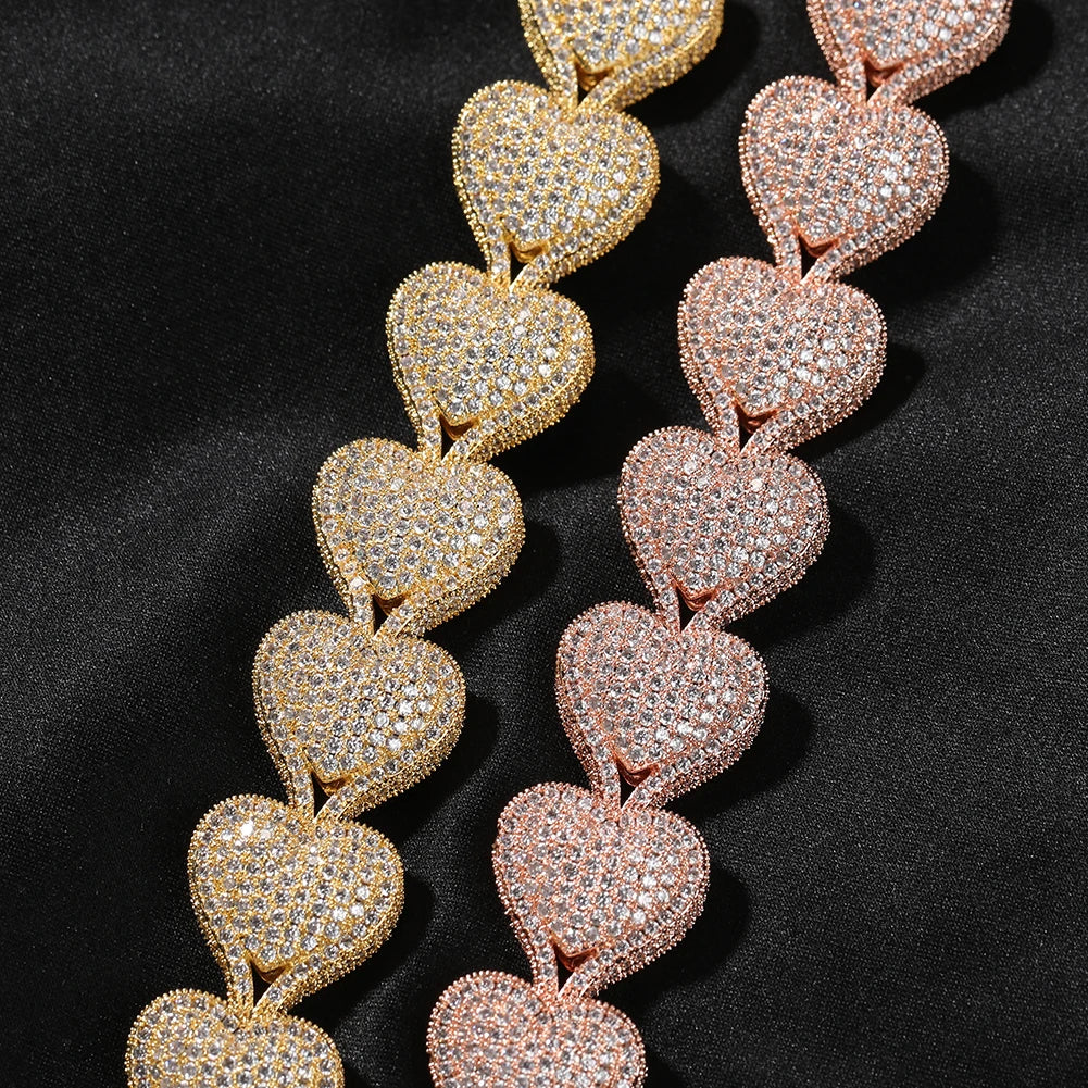 Heart Micro Pave Bracelet - Drip lordss