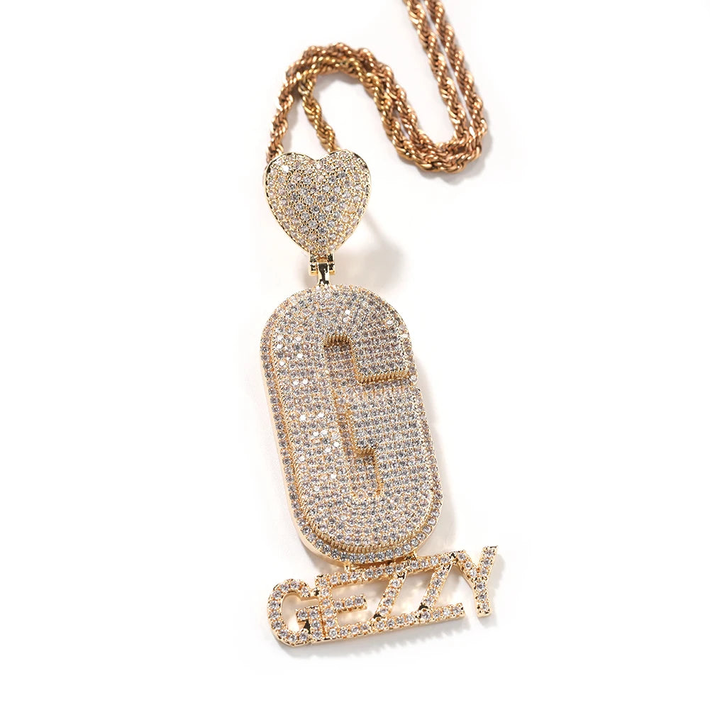Custom Stacked Names Pendant - Drip lordss
