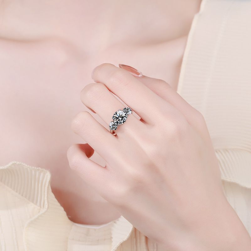 3 Carat Moissanite Engagement Ring - Drip lordss