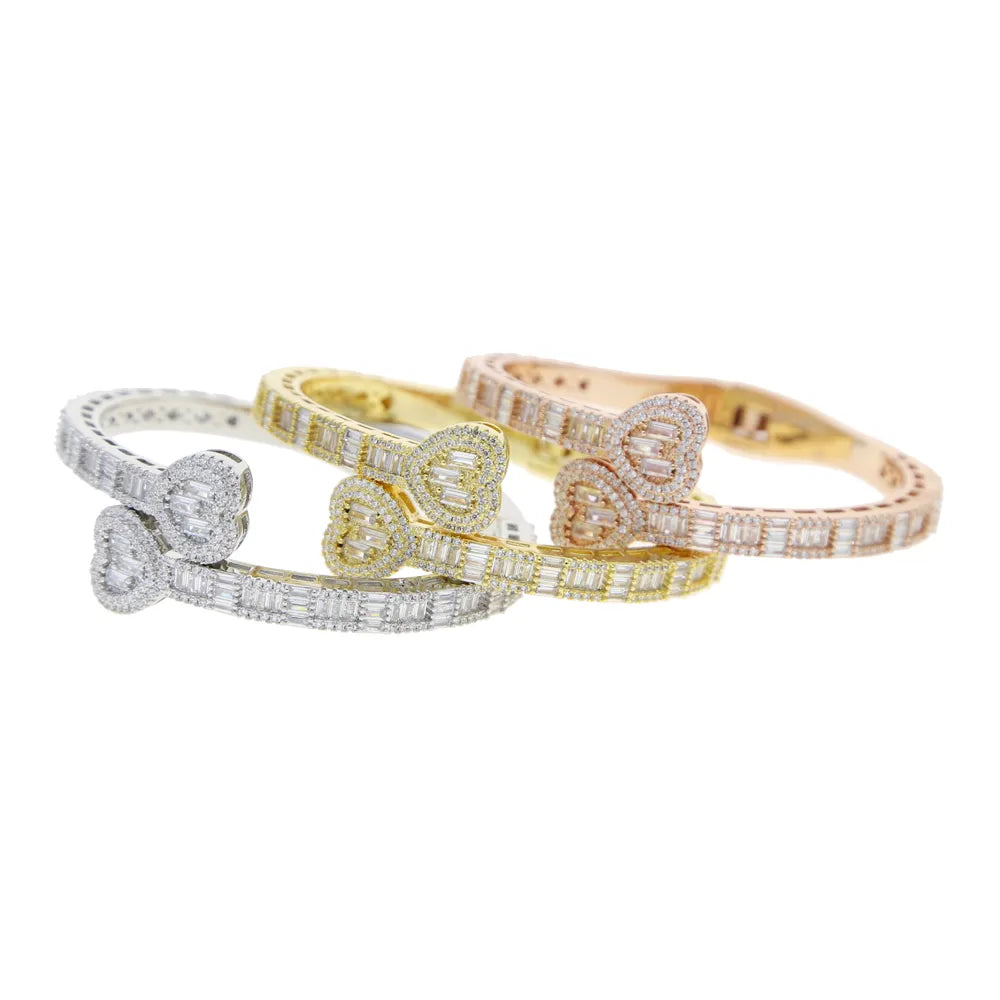 Classic Heart Shaped Bangles - Drip lordss