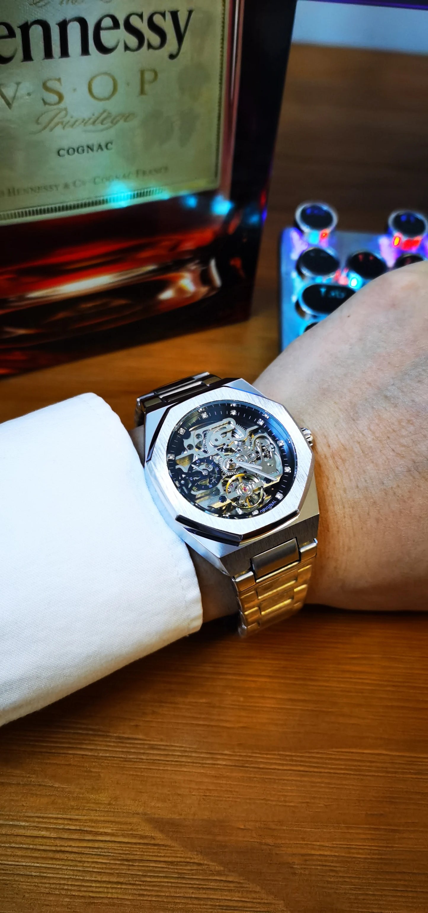 FORSINING Automatic 3D Tourbillon Skeleton Mechanical - Drip lordss