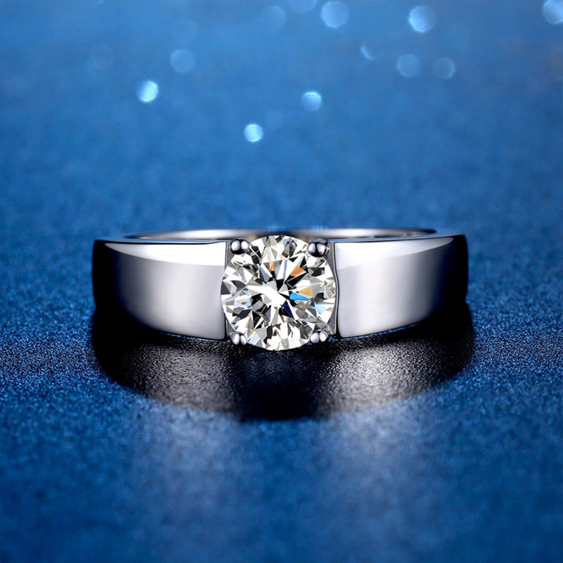 1&2CT Moissanite Wedding Band - Drip lordss