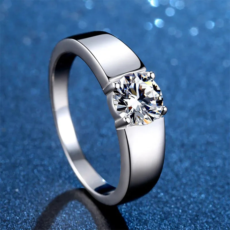 1&2CT Moissanite Wedding Band - Drip lordss