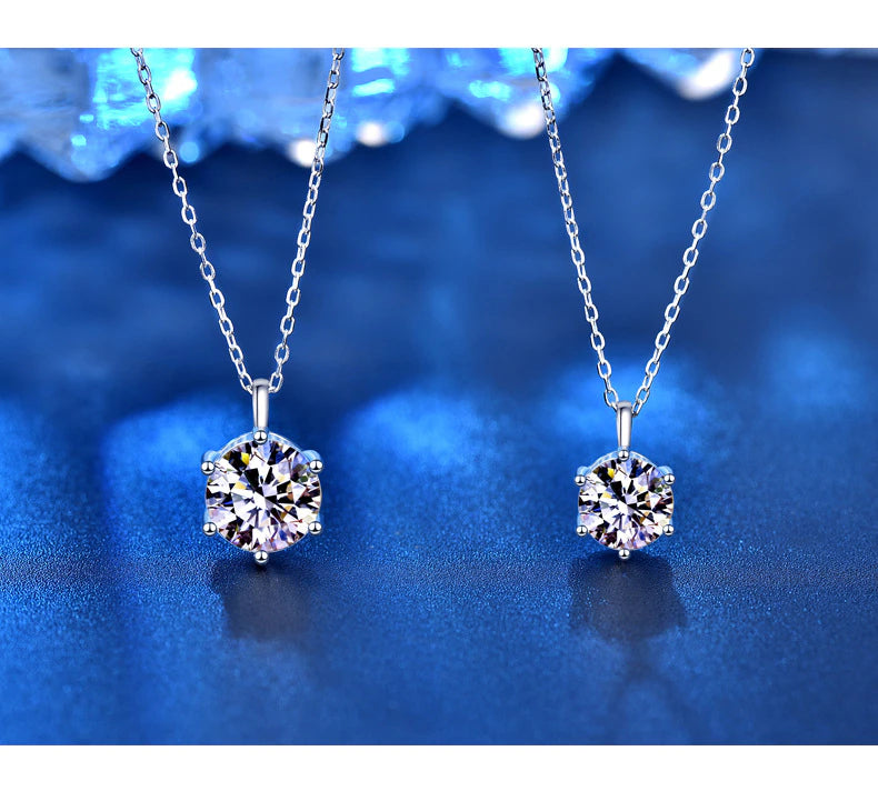 1CT-2CT VVS1 D Color Moissanite Necklace - Drip lordss