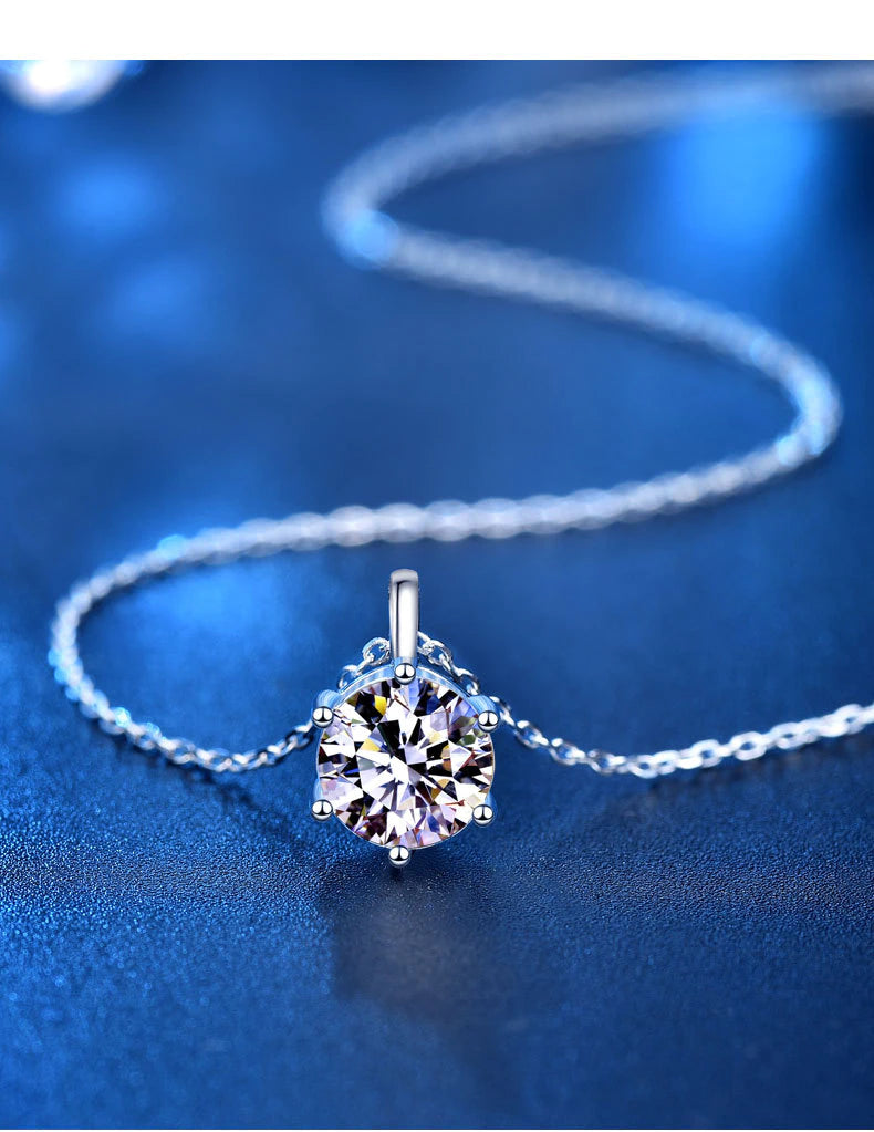 1CT-2CT VVS1 D Color Moissanite Necklace - Drip lordss