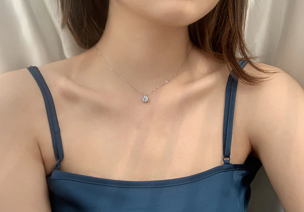 1CT-2CT VVS1 D Color Moissanite Necklace - Drip lordss