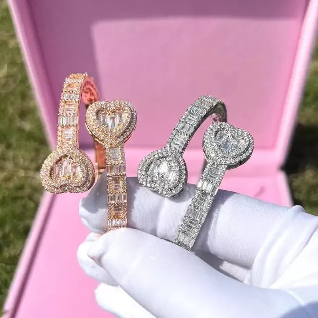 Classic Heart Shaped Bangles - Drip lordss