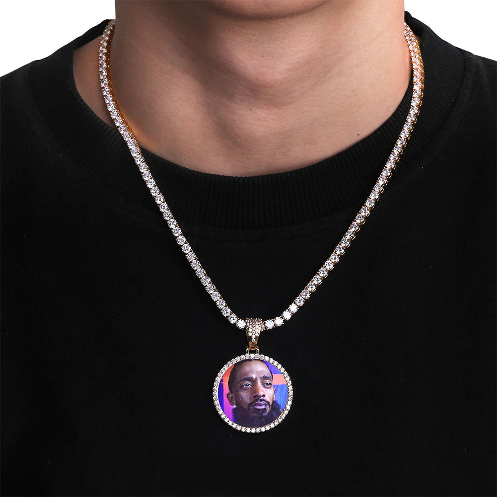 Custom Photo Pendant Round or Wings Drip lordss