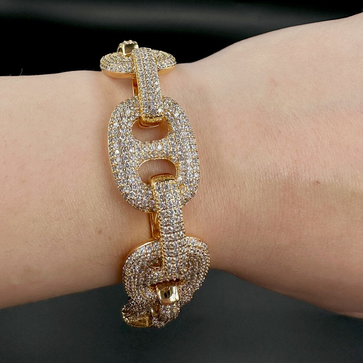 Iced Out Number 8 Cuban Link Bracelet Drip lordss
