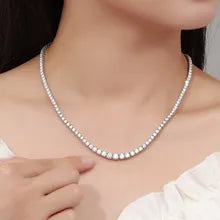 Moissanite Tennis Necklace Drip lordss