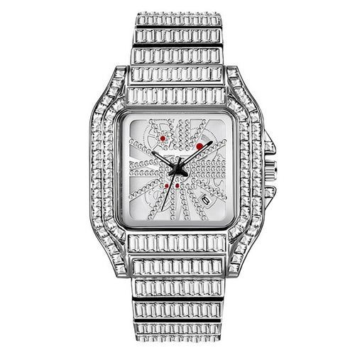 New Baguette Cut Iced Out Watch Drip lordss