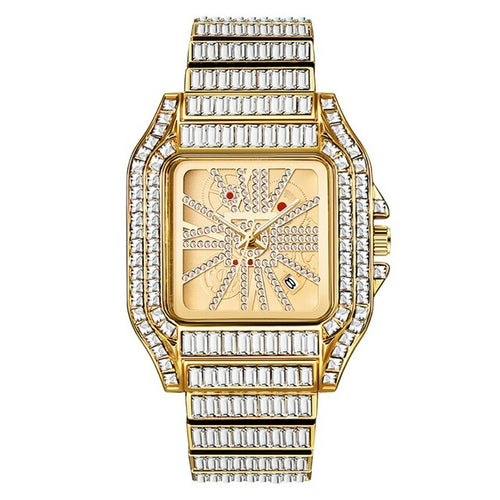 New Baguette Cut Iced Out Watch Drip lordss