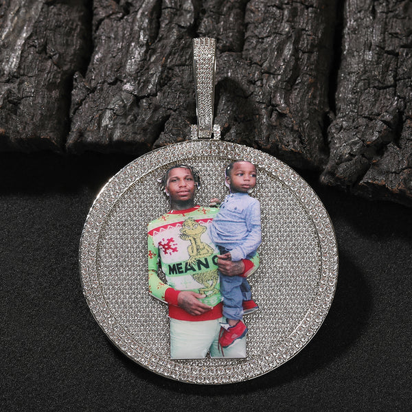 Custom Circle Pictures Pendant
