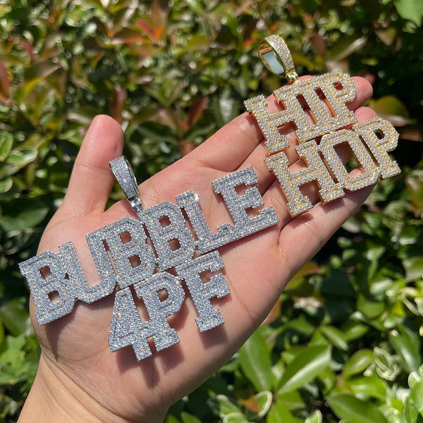 Bubble Letter Customized Name Pendant