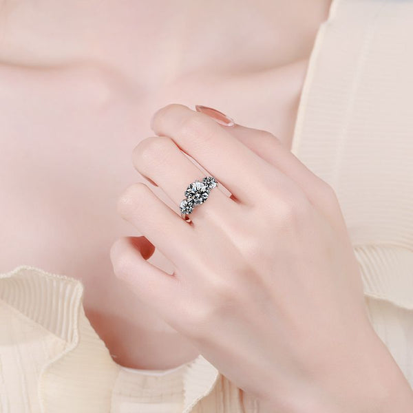 3 Carat Moissanite Engagement Ring