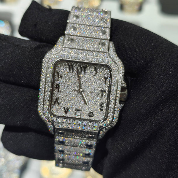 Bussdown Square Moissnite Watch
