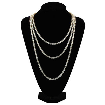 1 Row Tennis Necklace Drip lordss