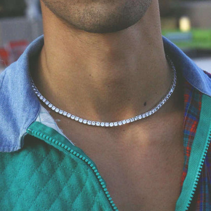1 Row Tennis Necklace Drip lordss