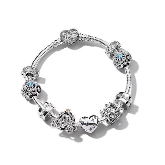Sterling Silver Bracelet and Charms - Drip lordss
