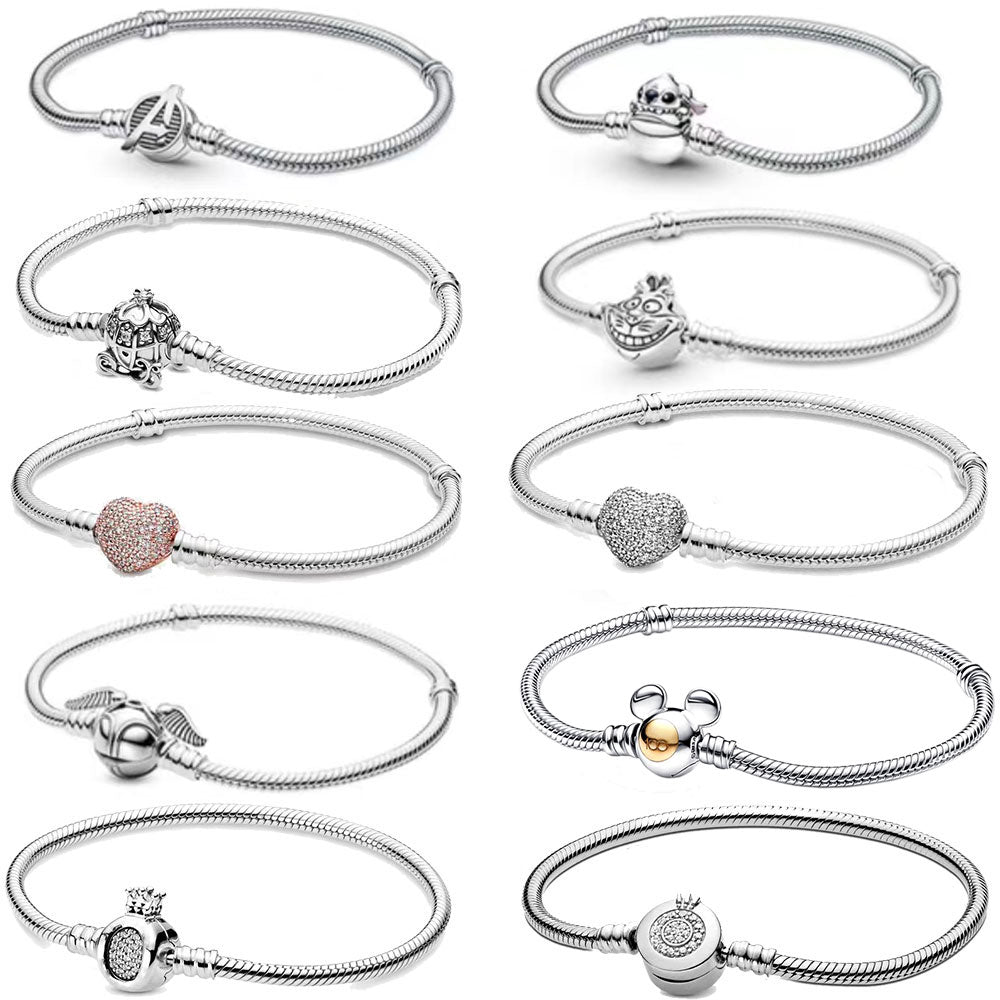 Sterling Silver Bracelet and Charms - Drip lordss