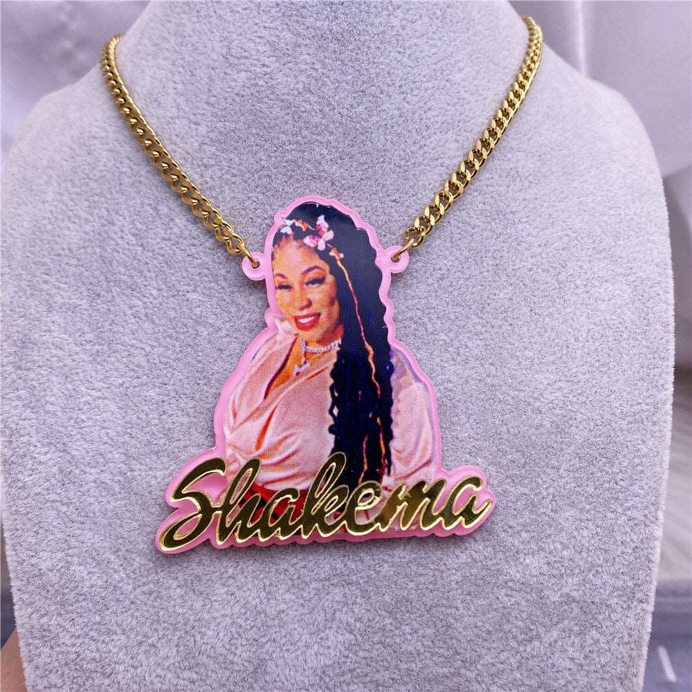 Custom Name Picture Necklace - Drip lordss