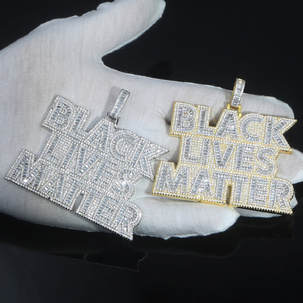 Black Lives Matter Pendant with Necklace - Drip lordss
