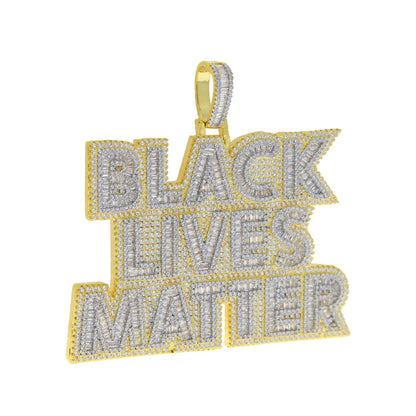 Black Lives Matter Pendant with Necklace - Drip lordss