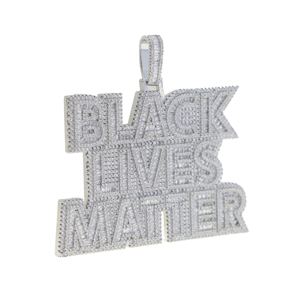 Black Lives Matter Pendant with Necklace - Drip lordss