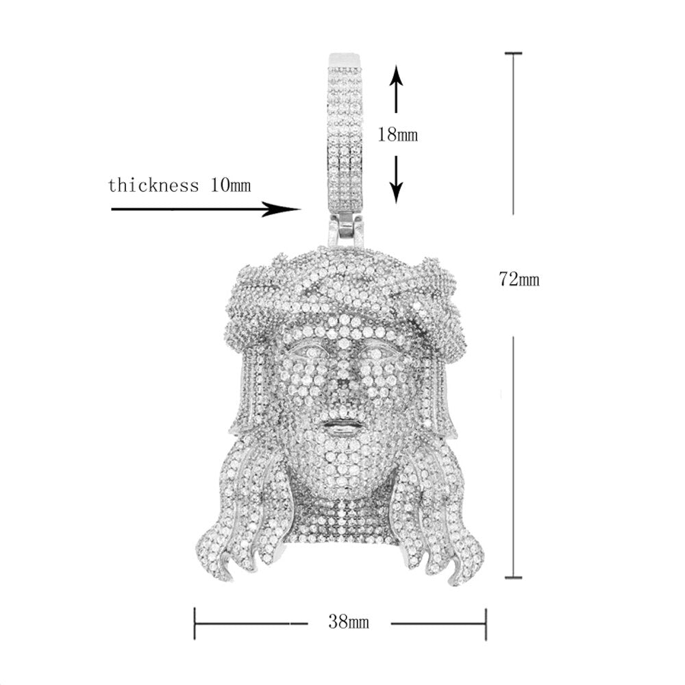 Jesus Head Pendant - Drip lordss