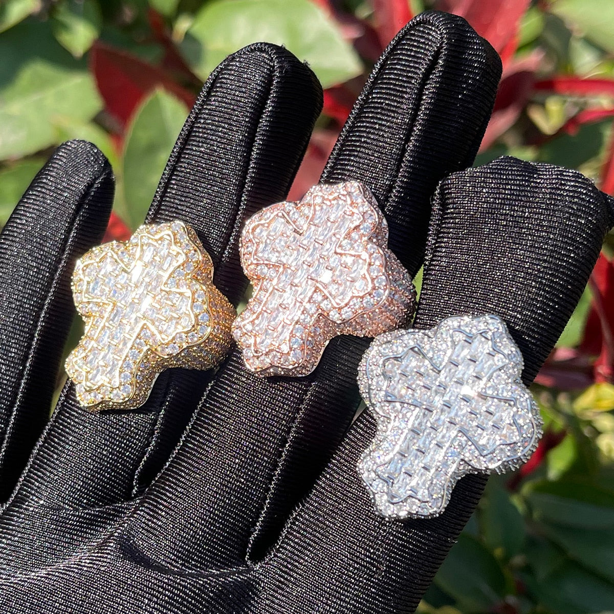 Cross Finger Ring - Drip lordss
