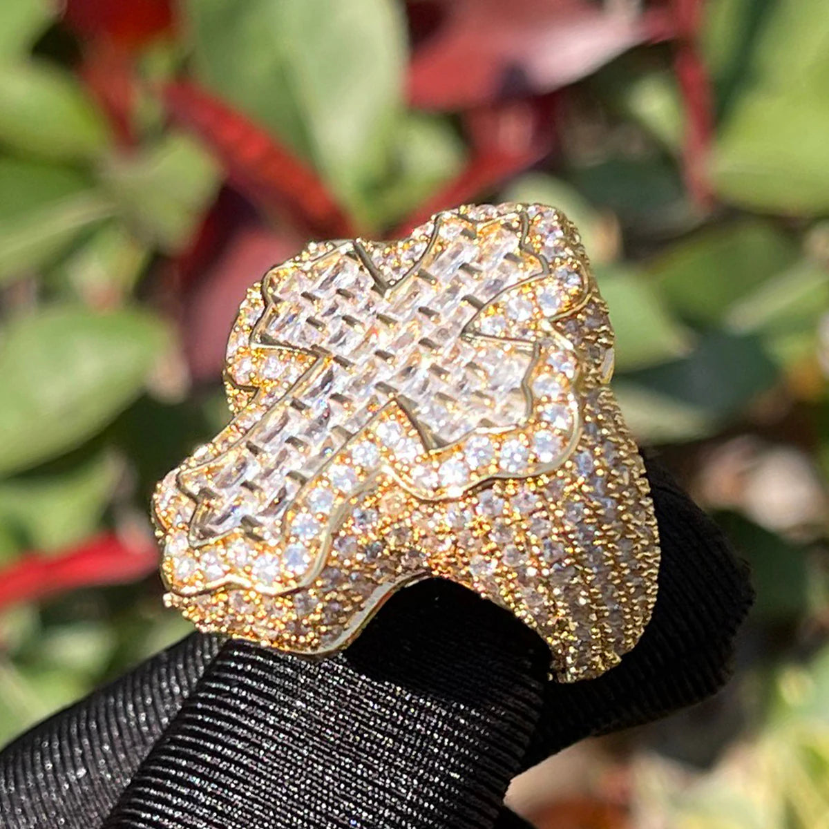 Cross Finger Ring - Drip lordss